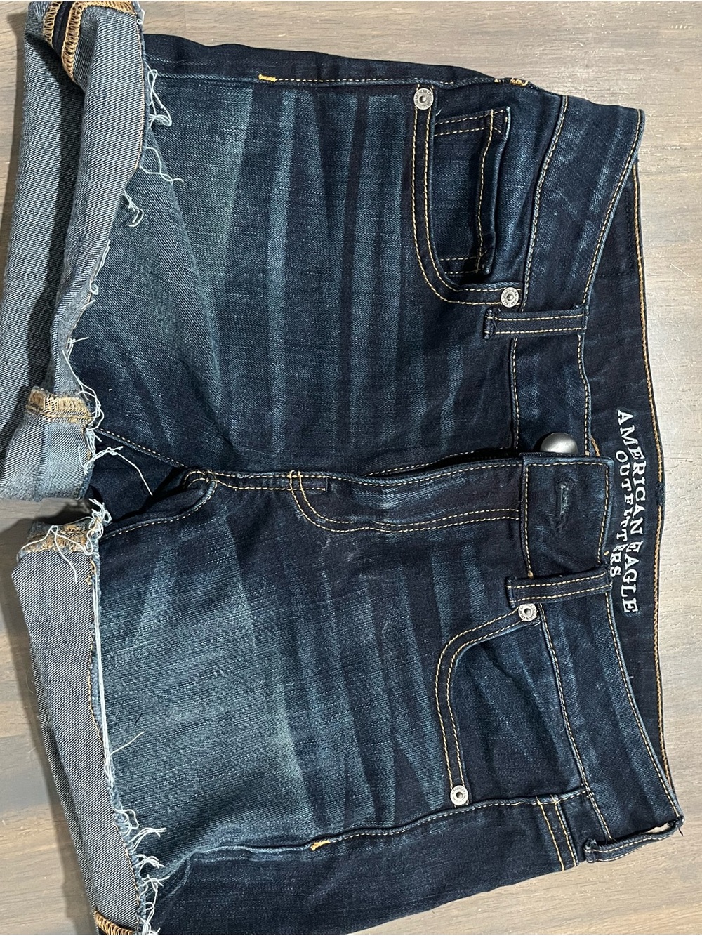 American Eagle Indigo Denim Cutoff Shorts